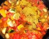 パリパリ鶏皮&鶏脂で夏野菜カレー作り方11写真