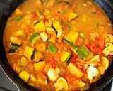 パリパリ鶏皮&鶏脂で夏野菜カレー作り方12写真