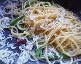 しらすとインゲンのペペロンチーノ♪作り方4写真