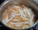 ハチク（淡竹）と竹輪の洋風味噌汁作り方5写真