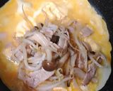 もやし炒め卵包み~お好み焼き風♪作り方3写真