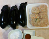 簡単♡鶏生つくねdeナスのはさみ焼き♪作り方1写真