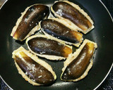 簡単♡鶏生つくねdeナスのはさみ焼き♪作り方4写真
