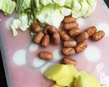 黄色がキレイ✿キャベツのオープンオムレツ作り方1写真