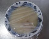 梅お握りの冷やしかちゅー湯漬け作り方2写真