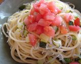『ズッキーニとしらすのペペロンチーノ』作り方6写真
