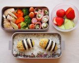 キャラ弁に＊みつばちおにぎり＊作り方6写真