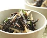ひじきとごぼうの胡麻味噌和え作り方5写真