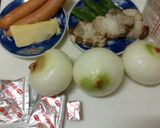 小玉ねぎのスープ・アレンジ版作り方1写真