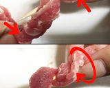 こま肉でポークチャップ串作り方2写真