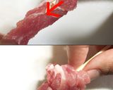 こま肉でポークチャップ串作り方3写真