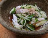 ところてん入りバンバンジー風サラダ作り方6写真