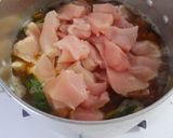鶏むね肉と椎茸と小松菜のおかか梅煮込み作り方8写真