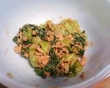 ☆話題入り☆チンゲン菜とツナの梅ゴマ和え作り方3写真