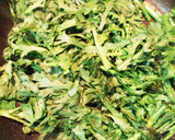 だしの素で簡単！春菊となめこの和風炒め作り方5写真