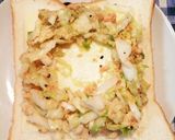 簡単！コールスロー卵チーズトースト作り方3写真
