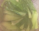 ＊梅オイソースの青梗菜作り方1写真