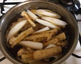 ＊梅干しと油揚げネギのうどん作り方1写真
