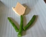 ６Pチーズで黄色のチューリップ作り方4写真