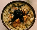 簡単！炒りたまごとあげだまのダシ茶漬け作り方8写真