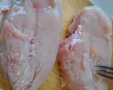 鶏むね肉でしっとり～♪鶏チャーシュー。作り方2写真
