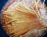 簡単夕飯昼食ミートソースウインナーワンパンパスタ作り方6写真