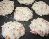 混ぜて簡単モチッ♪梅納豆チーズのお焼き作り方3写真