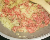 挽き肉とたまねぎとたまごで丼！！！作り方3写真
