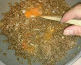 挽き肉とたまねぎとたまごで丼！！！作り方5写真