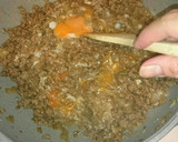 挽き肉とたまねぎとたまごで丼！！！作り方5写真