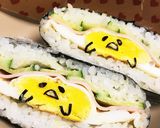 簡単☆キャラ弁☆ぐでたま〜なおにぎらず☆作り方14写真