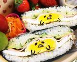 簡単☆キャラ弁☆ぐでたま〜なおにぎらず☆作り方15写真