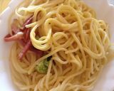 餃子の皮に乗せて！納豆&カルボナーラ　作り方1写真