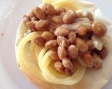 餃子の皮に乗せて！納豆&カルボナーラ　作り方3写真