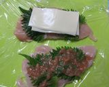 ヘルシー鶏ささみと梅肉のはさみ揚げ作り方2写真