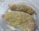 ヘルシー鶏ささみと梅肉のはさみ揚げ作り方3写真