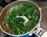簡単*おかひじきの酢みそあえ*作り方1写真