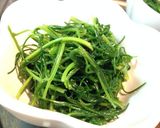 簡単*おかひじきの酢みそあえ*作り方4写真