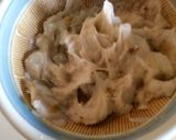 里芋の茶巾蒸し 季節野菜の精進あんかけ作り方4写真
