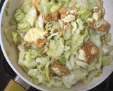 厚揚げとキャベツのごま油炒め作り方4写真