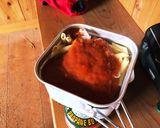 ナスとベーコンのトマトソース(山メシ)作り方4写真