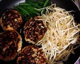 さっぱりヘルシー☆もやしONもやしバーグ作り方4写真