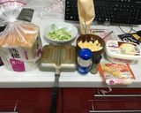 超簡単。マックに行く前に、ホットサンド。作り方1写真