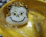少ない材料で簡単おさるのジョージキャラ弁作り方4写真