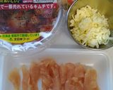 鶏むね肉とキムチチーズの棒餃子♪作り方1写真