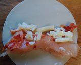 鶏むね肉とキムチチーズの棒餃子♪作り方2写真