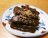 居酒屋気分♪びりびり手綱こんにゃく作り方4写真