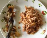 ✴︎枝豆入り焼き鮭の親子寿司♡大葉散らし作り方2写真