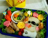 キャラ弁♡わんわんおにぎり弁当作り方6写真