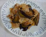 茄子と豚肉の生姜醤油炒め煮♪作り方8写真